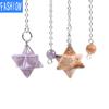 Melcabaring Pendulum Estilo Europeu Joias Pingente para Homens e Mulheres Estrela de Seis Pontas