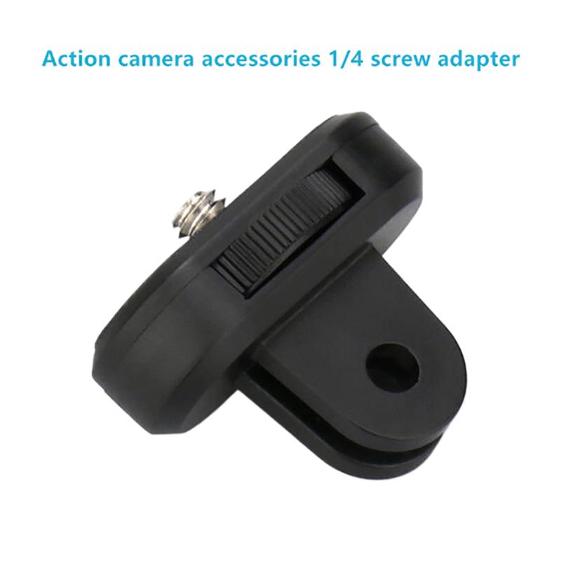 Action Camera Accessories 1/4" Screw Adapter Selfie Stick Adapter Universal Rotating Card Holder Camera Accessories