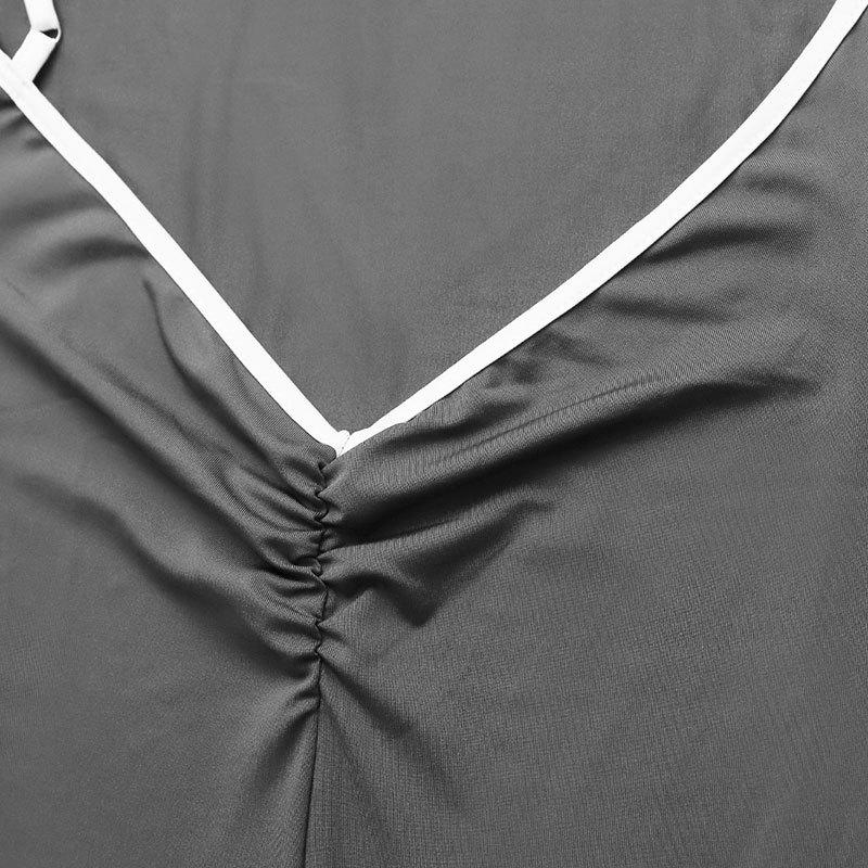 AD042 New Sexy Casual Sport Yoga Backless Solid Color Jumpsuit