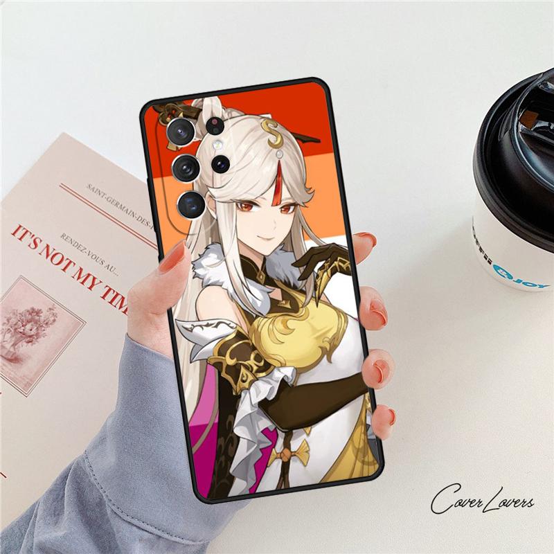 Genshin Impact NingGuang phone case For Samsung Galaxy S24 S25 S23 S22 Ultra Note 10 20 Plus S20 S21 FE Cover