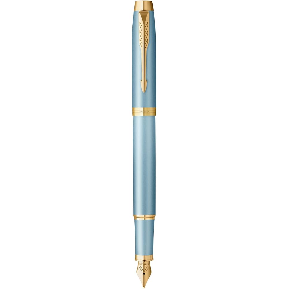 PARKER Parker Fountain Pen IM Writing Rituals Turquoise Green GT Fine Print Gift Box Gift Luxury ...