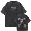 Washed Vintage Rapper Bad Bunny T-shirt DeBi TiRAR MaS FOToS DTMF World Tour T Shirt Gothic Cotton Oversized T-shirts