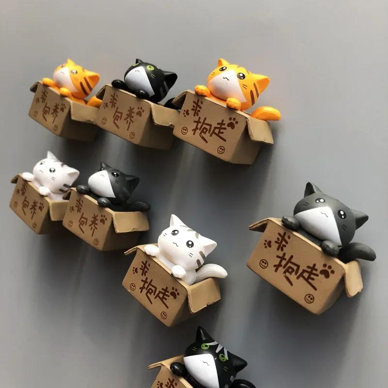 Niedliche Katzen Kühlschrankmagnete  Heimdekorationsmagnete  3D-Magnete  Geschenke