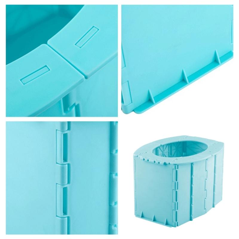 Multipurpose Toddler Toilet Seat Outdoor Camping Portable Potty Folding Kids Travel Toilet for Car Travel Use Enduring