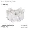 Inflatable U-shaped Travel Neck Pillow - Portable, Ergonomic, Height-Adjustable, Storable Milk Silk Design