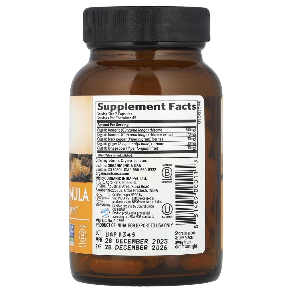 Turmeric Formula, Joint Mobility & Support, 90 Veggie Caps