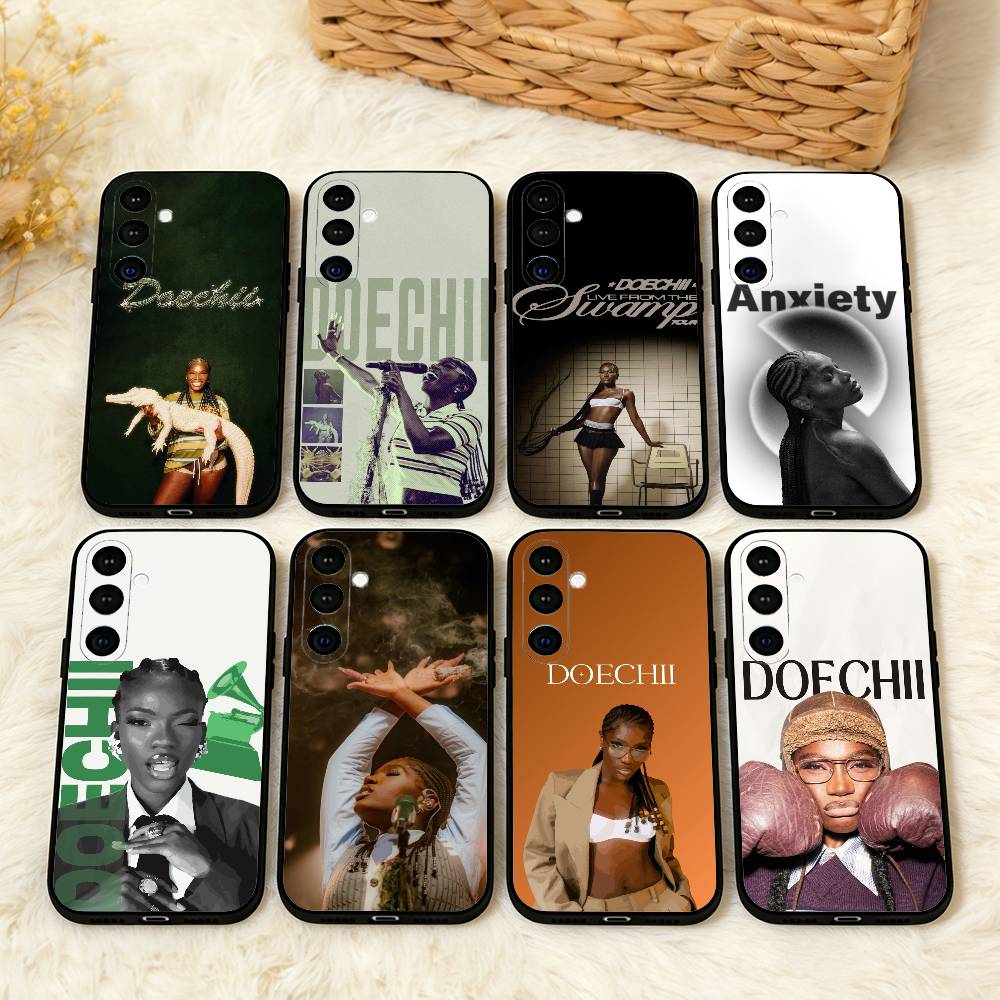 Rapper D-Doechii Phone Case For Samsung A73,72,71,53,52,51,22,91,80, Soft Black Cover