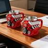 Mug en résine Moteur V8 avec doublure intérieure, Artisanat décoratif mécanique haut de gamme