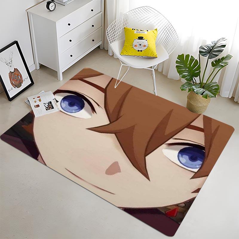 Anime Game Genshin Impact dywanik do składania mata podłogowa dywan do sypialni gra dla dzieci dywan do składania dywan z pianki memory dywan Anime dywan