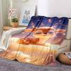 1pc Deer Name Blanket Lightweight Flannel Throw for Sofa Bed Travel Camping Livingroom Office Couch Chair