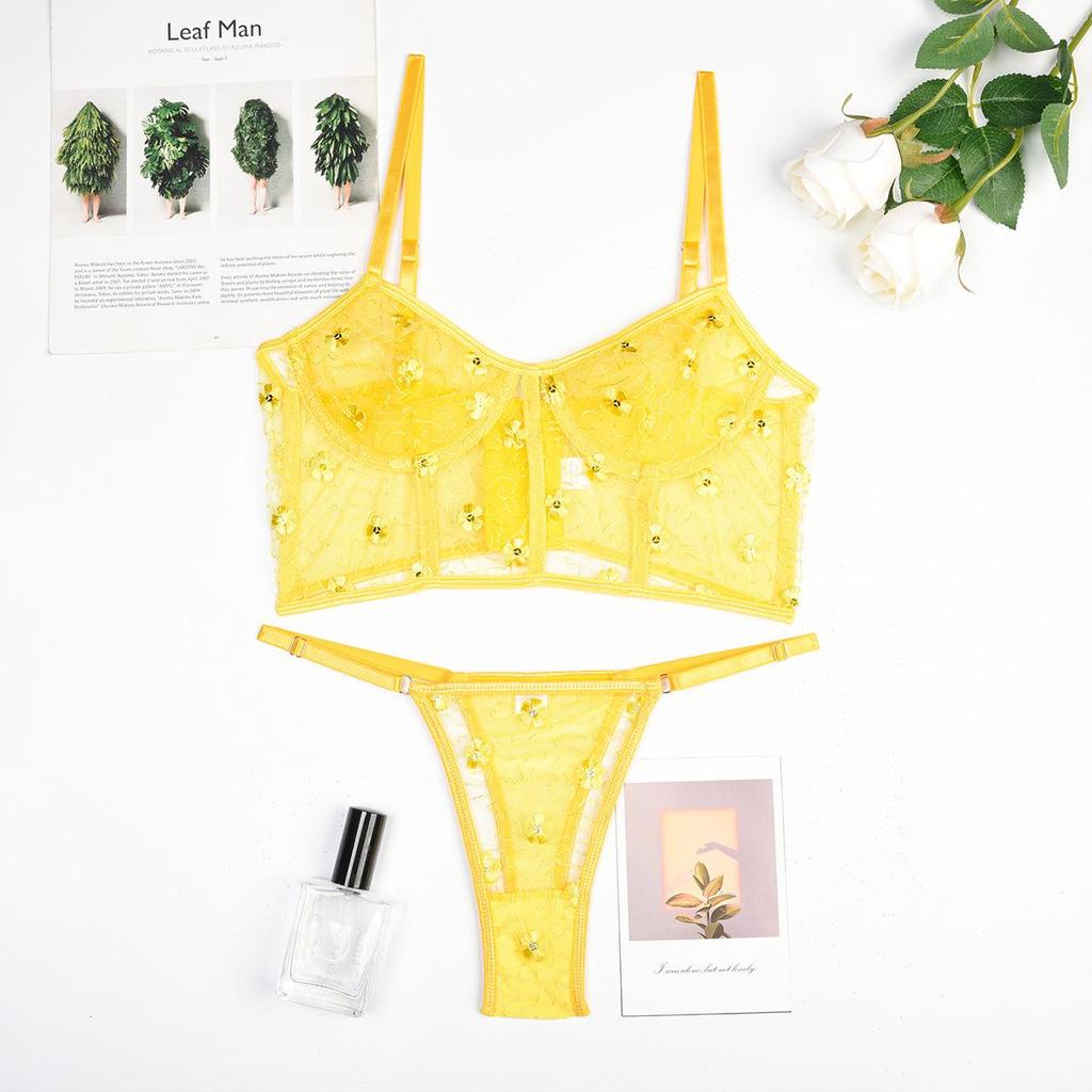 New Women's Fashion Sequins Sexy Lingerie Set