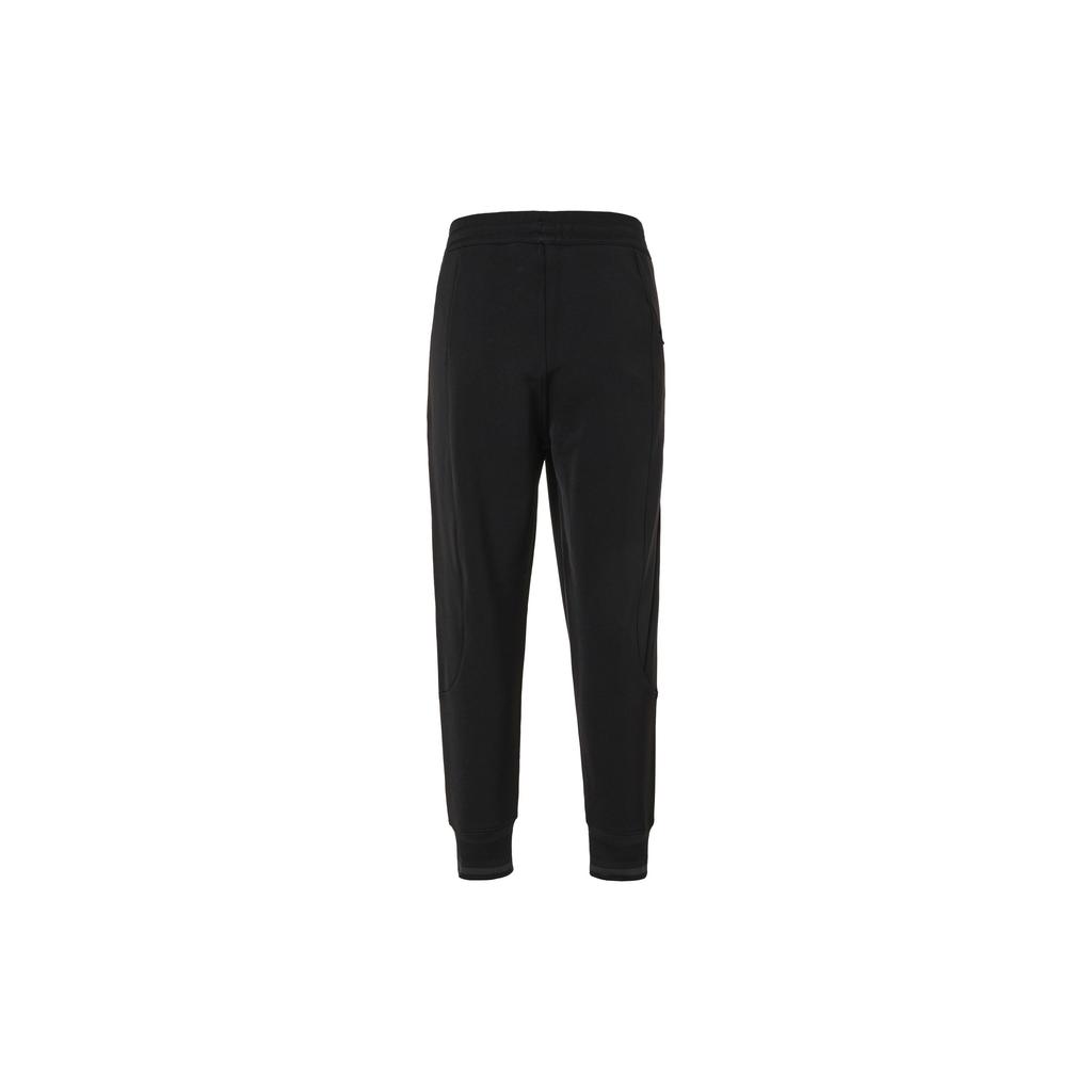 Y-3 FW22 Classic Solid Color Drawstring Cuffed Knit Sports Pants Men Bottoms Black HM5035