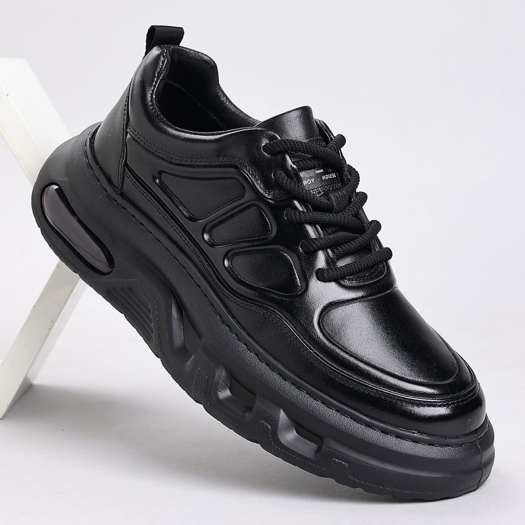 Leather Shoes Men Luxury Trekking Casual Trendy Athletic Hoverboard Sneakers Air Cushi Shoe Outdoor Walking Chunky