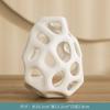 Ceramic Vase Hollow Out Ceramic Vase White Black Nordic Classical Aesthetics Office Home Living Room Interior Decor Acessories