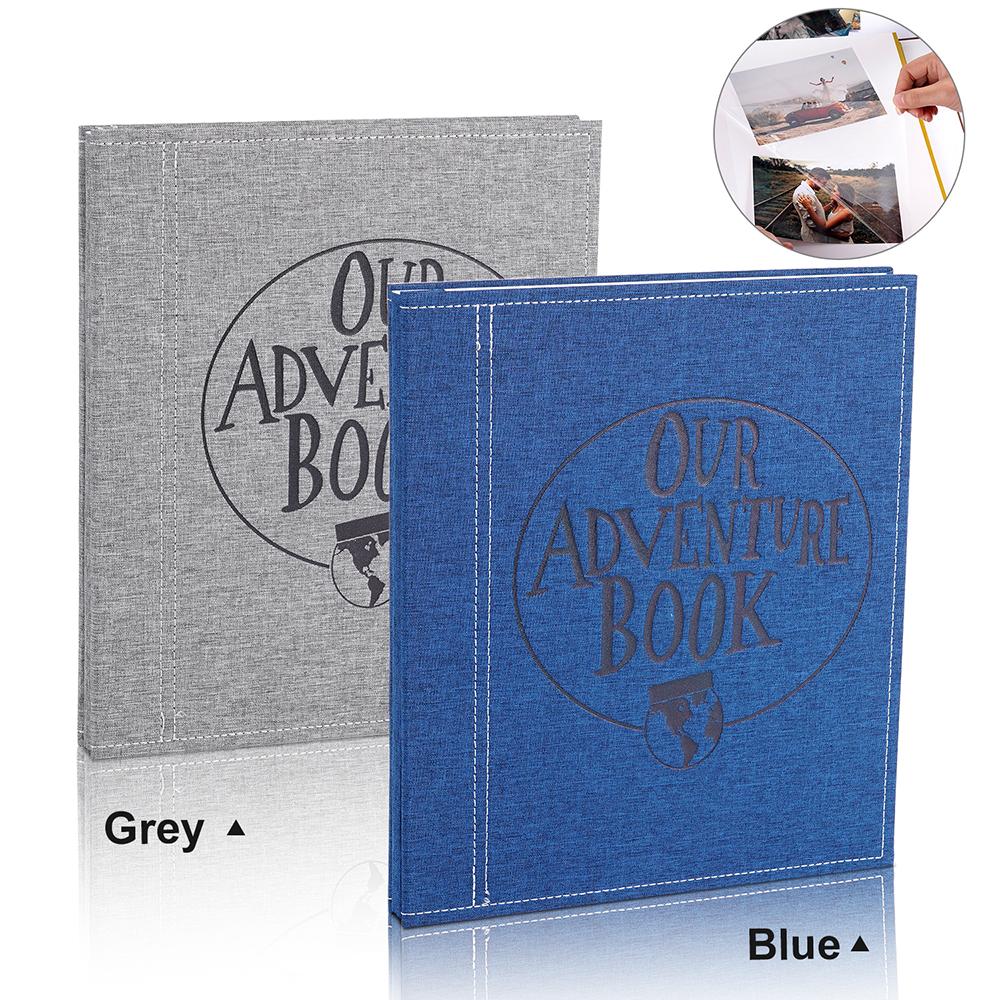 40 Pages DIY Handmade Photo Album Our Adventure Book Retro Photo Sticker Scrapbook Anniversary Wedding Memory Valentines Gift