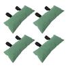 Flood Sand Bag Thickened Reusable Zipper Closure Flood Barrier Sandbag for Door Window Flood Control 4pcs Green