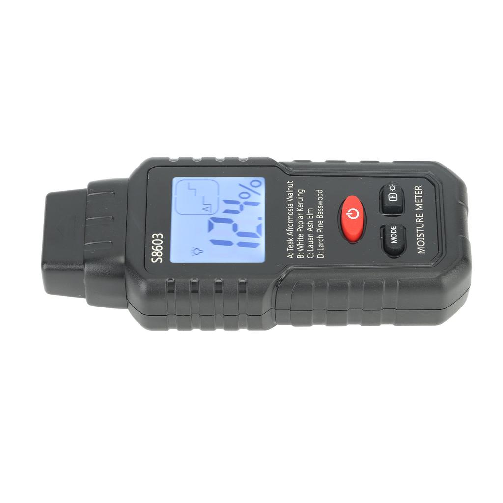 Digital Wood Moisture Meter ABS Wood Humidity Tester Light Weight Timber Damp Detector for Home