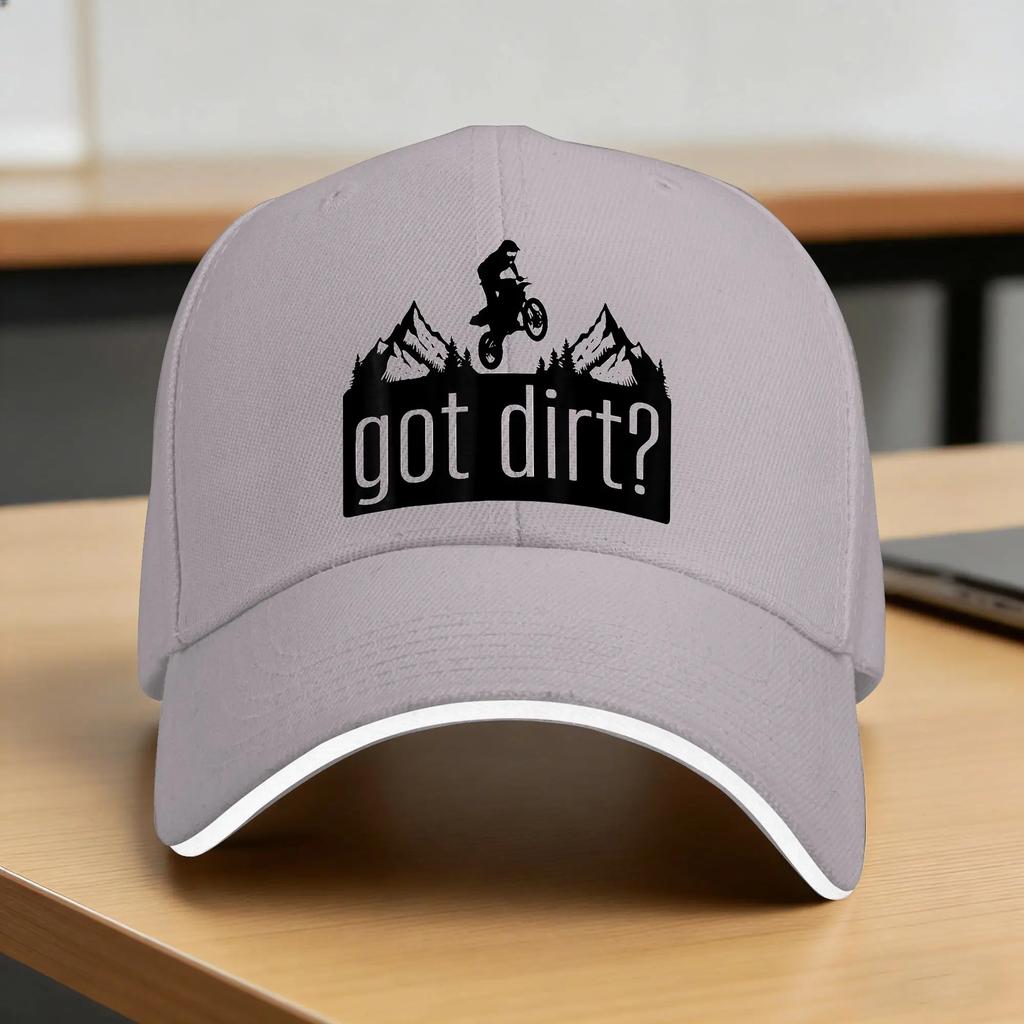 Summer Dirtbike Motocross Got Dirt Offroad Rider Graphic Baseball Cap Outdoor Sport Casual Print Sun Hip Hop Hats Snapback Cap