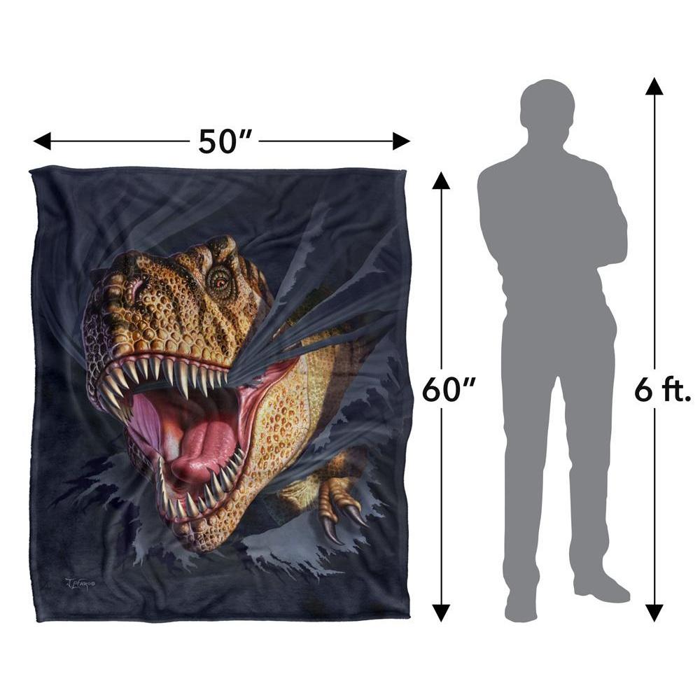 JQ Licensing Jlo Silky Dinosaur Supersoft Blanket