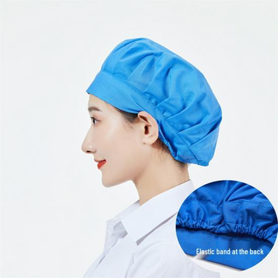 Unisex Verstellbare Atmungsaktive Staubdichte Kappe für Köche und Lebensmittelwerkstätten