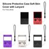 Silicone Protective Case Anti-Scratch Protector Shell Sleeve with Lanyard Soft Skin Cover Case for Trimui Brick Game Accessories