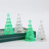 1PC Night Light Electronic Christmas Decoration New Year Gift Christmas Tree Glowing Crystal Led Light Desktop Ornament