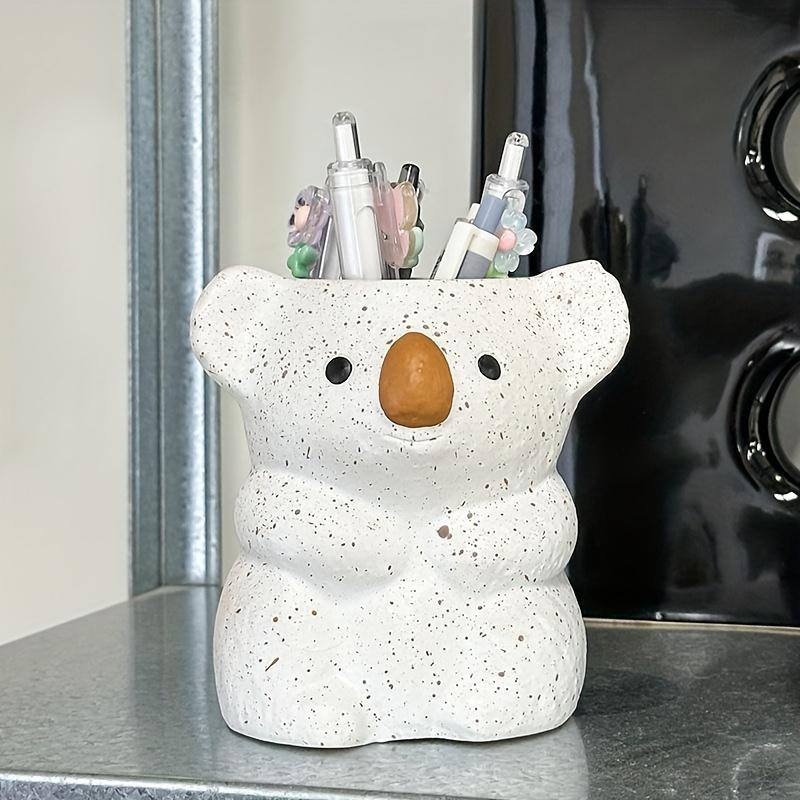 Cute Koala Planter Animal Flower Pot Succulents Balcony Bonsai Decor Tabletop Ornament Desk Decorations for Home Office Garden