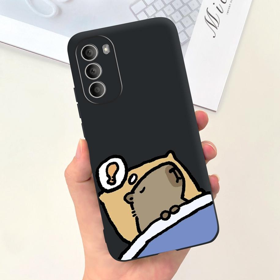 For Motorola Moto G51 G71 5G Case XT2171-2 XT2171-1 XT2169-1 Shockproof Cover Cute Rabbit Flower Phone Cases For Moto G31 Bumper