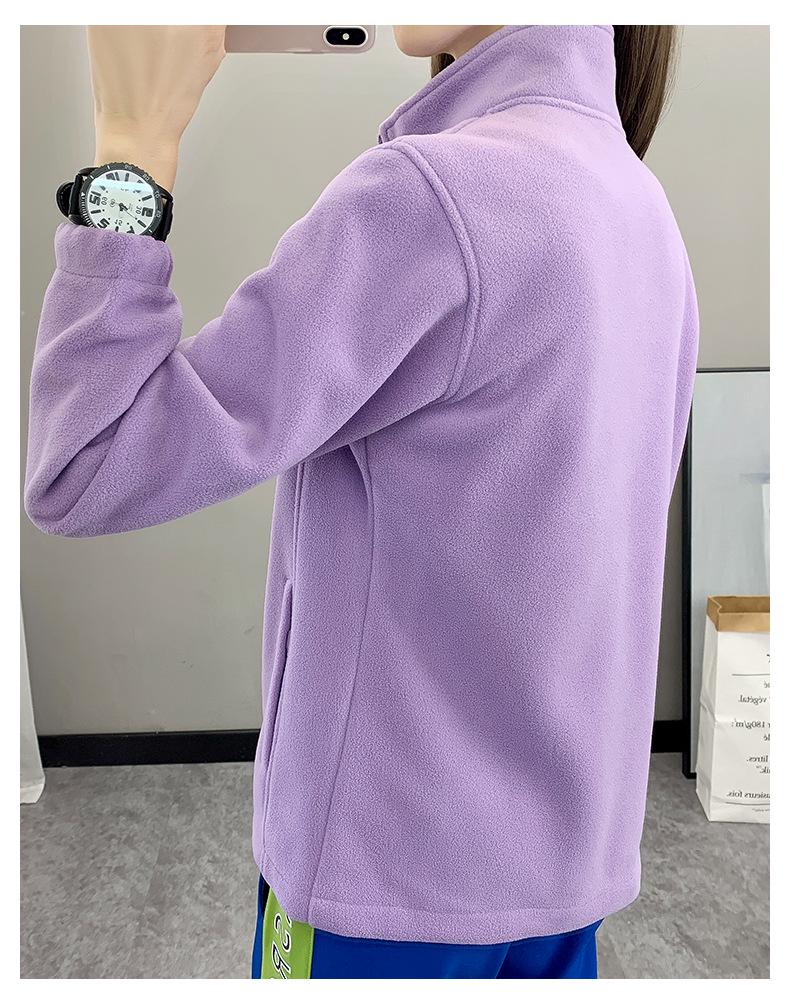 Autumn Winter Thickened Stand Collar Fleece Jacket