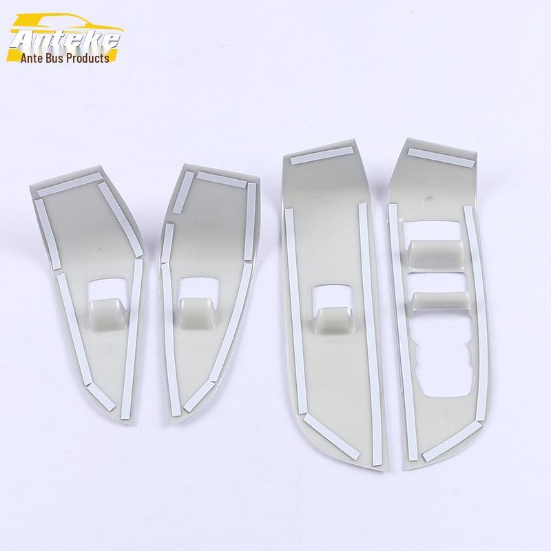 Suitable for 20 Enclave models: Glass Switch Decorative Panel Car Door Window Armrest Lift Button Sticker.