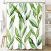 Grünes Blatt Duschvorhang Wasserdichtes Gewebe Badezimmerdekoration Dekorativer Teppich Heimwerkerprodukte In Badezimmervorhängen Von H