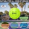 Srikel Outdoor Pickleball - USAPA Approved, Seamless Rotomold Design for Durability, 4-Pack Greens, 40 Holes of Crack-Resistant Pickleball for