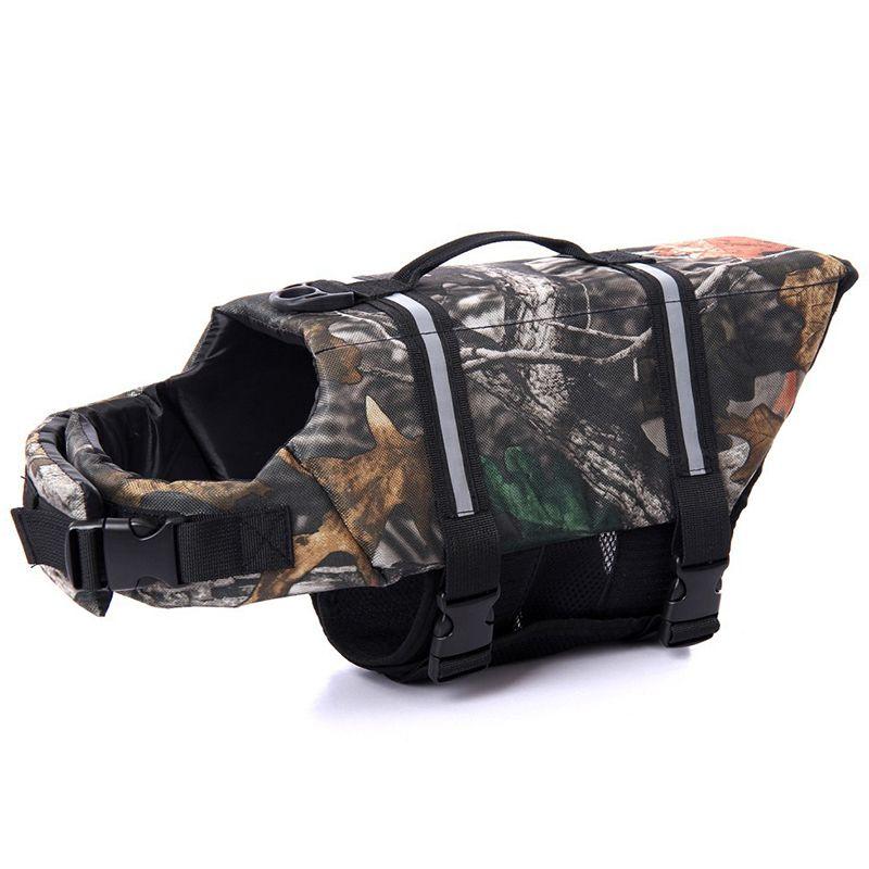 Safe And Stylish Pet Vest Dog Life Jacket With Reflective Stripes For Enhanced Visibility