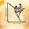 1pc Elegant Dancing Couple Metal Wall Art Sculpture, Iron Male Female Figures for Living Room Balcony Decor, Christmas Valentine Wedding New Year Gift