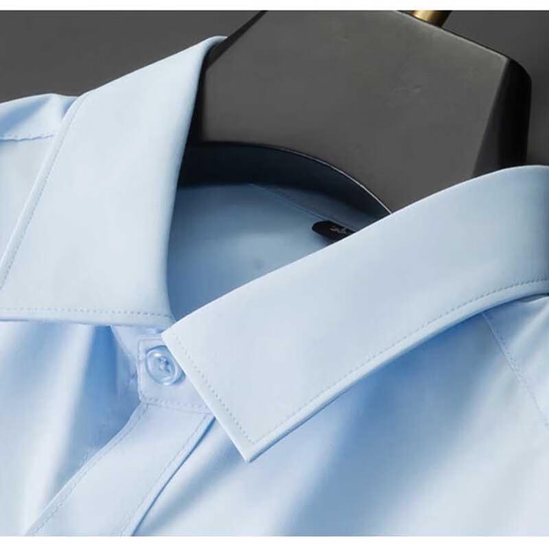 ROMON Men's Business Casual Long Sleeve Shirt