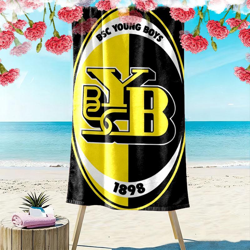 YB Print Beach Towel, Large Soft Quick Dry Towel for Beach Camping Swimming