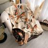 Shawl scarf women's winter wear new floral scarf blanket double-sided dual-purpose shoulder and neck protection to keep warm and advanced