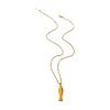 Trendy Minimalist Fish Symbol Necklace Stainless Steel Jewelry Gift For Women Everyday Versatile Handmade Chain