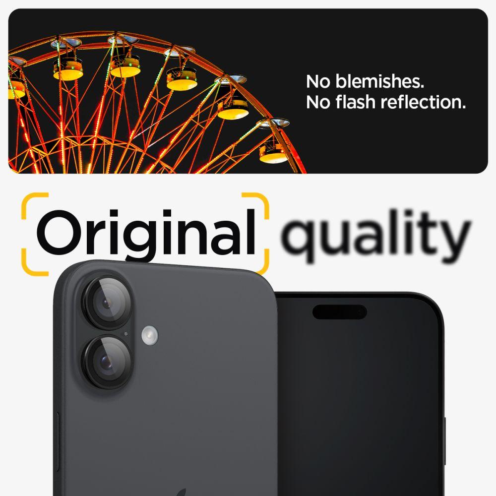 Spigen Glass tR EZ Fit Optik Pro Camera Protector for iPhone 16 Plus