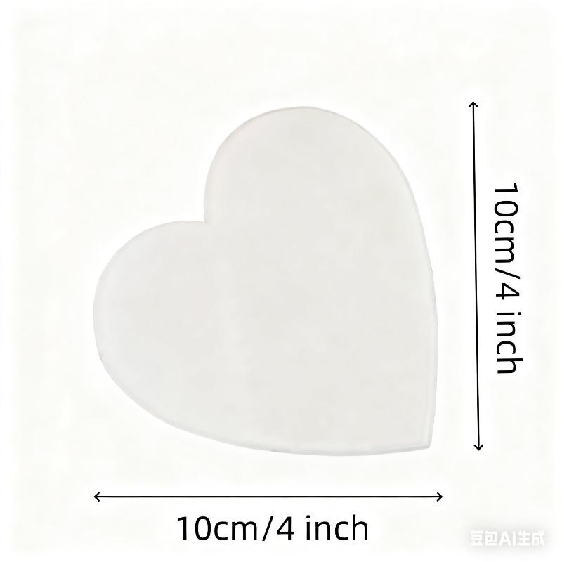 2D Fla, Inspirational Acrylic Heart-Shaped Acrylic Decoration, Biblical Verse, Suitable for Wall Decoration, Porch, Room, Villa, Accents Home, Hallway