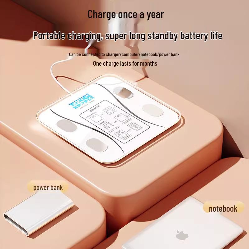 Ponyi Household Precision Body Scale: Electronic, Accurate, Rechargeable, Family-Friendly for Body Fat and Weight Measurement