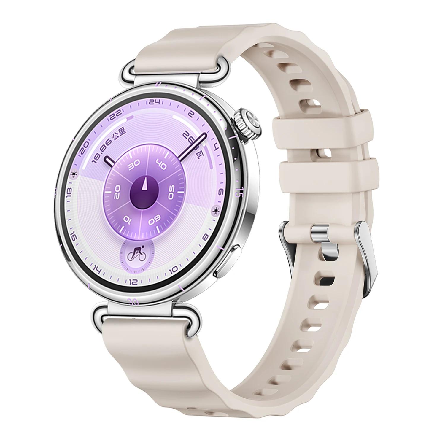 

18mm Silicone Strap For Huawei Watch GT6 41mm Soft Sport WristBand for huawei Watch GT4 GT5 41mm/GT5 Pro 42mm Watchband Bracelet Huawei GT5 Pro 42mm зірка