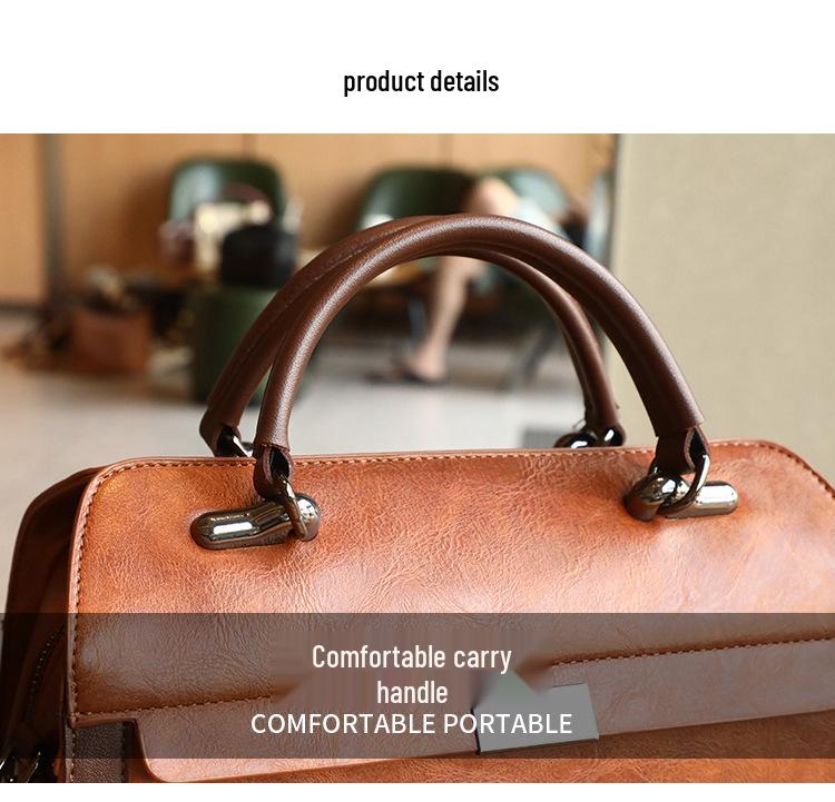 Herbst 2025 Retro Damen Umhängetasche: Weiches pflanzlich gegerbtes Leder, Multifunktional, Großes Fassungsvermögen, Vielseitige Handtasche & Schultertasche
