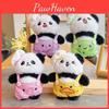 Panda Cute Cartoon Chef Plush Keychain Holder Colorful Pants Gift Accessories