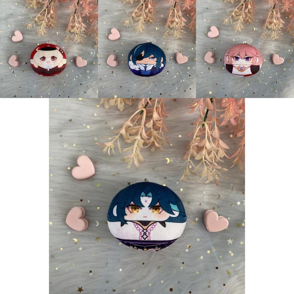 Genshin Impact Plush Dumpling Albedo Xiao Zhongli Thoma Key Chain Soft And Safe Gift