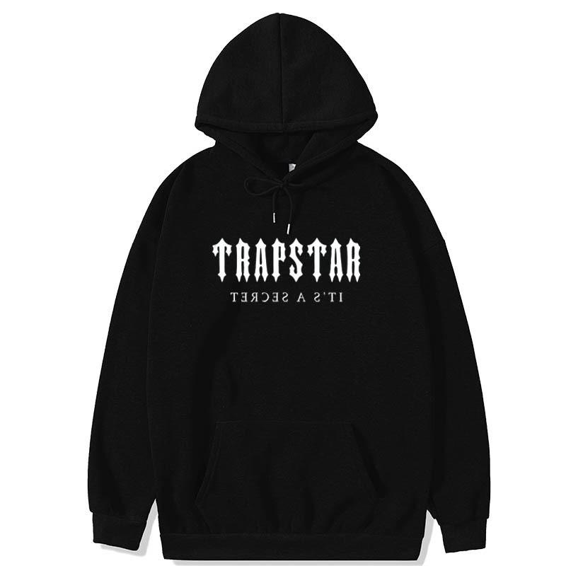 Completo Felpa con Cappuccio e Pantaloni Trapstar Stampati - Oversize Streetwear Cotone Pile Tuta Sportiva Gioventù