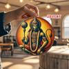 Tin Art Painting Metal Wall Decor 20x20cm Handmade Craft Home Decorative Plate