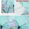 2D flat printing 2pcs Curtains Butterflies Lavender Flowers Dreamy Digital Printed Polyester Drapes All Season Party & Holiday