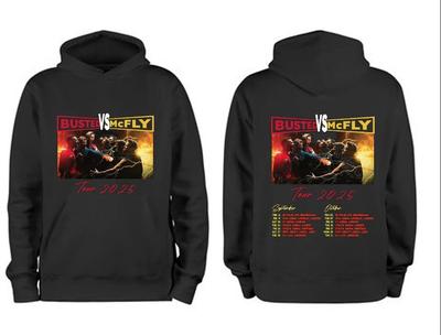 NEW~McFly Vs Busted Tour 2025 Unisex T-Shirt Or Hoodie Reprint Two Sides Unise