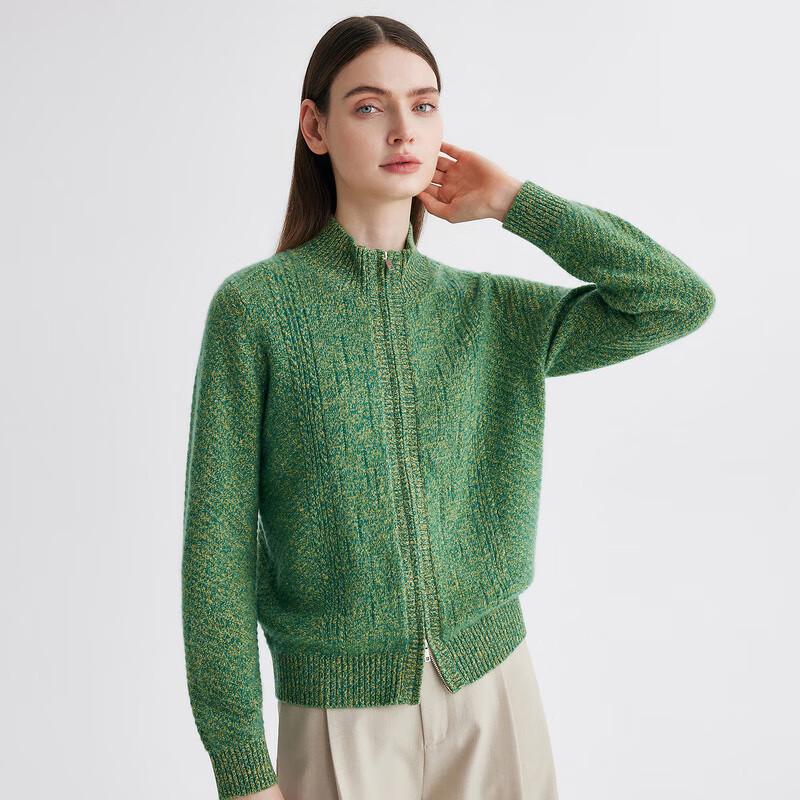 Zhao Jun Women's 100% Cashmere Cable Knit Cardigan